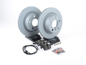 ES#2862348 - 34216792227kt2 - Rear Brake Service Kit - Featuring Zimmermann rotors and ECS DD23 "Daily Driver" ceramic pads. - Assembled By ECS - BMW