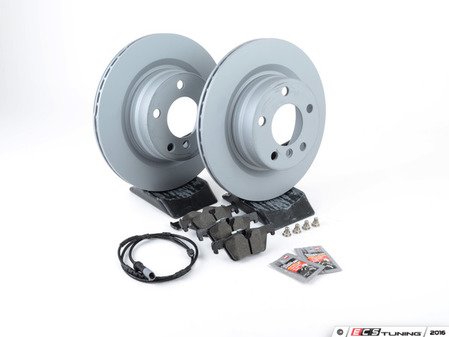 ES#2862348 - 34216792227kt2 - Rear Brake Service Kit - Featuring Zimmermann rotors and ECS DD23 "Daily Driver" ceramic pads. - Assembled By ECS - BMW