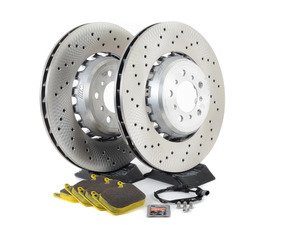 ES#3172565 - 34112284969KT4 - Front Performance Brake Service Kit - Includes brand new OEM Zimmermann rotors with RSL29 Pagid Racing Yellow brake pads. Recommended for street and track. - Assembled By ECS - BMW