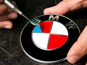 ES#3025171 - RD330 - roundel overlay - Bright red - (NO LONGER AVAILABLE) - Includes enough overlays for hood, trunk and wheel roundels! - Turner Motorsport - 