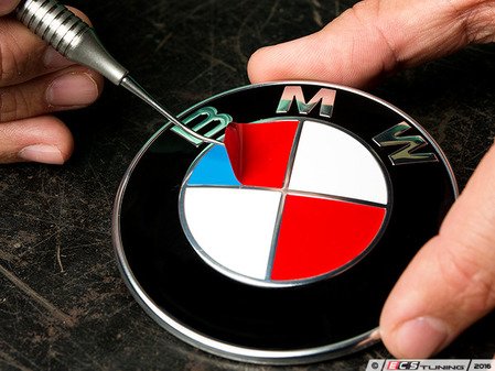 ES#3025171 - RD330 - roundel overlay - Bright red - (NO LONGER AVAILABLE) - Includes enough overlays for hood, trunk and wheel roundels! - Turner Motorsport - 
