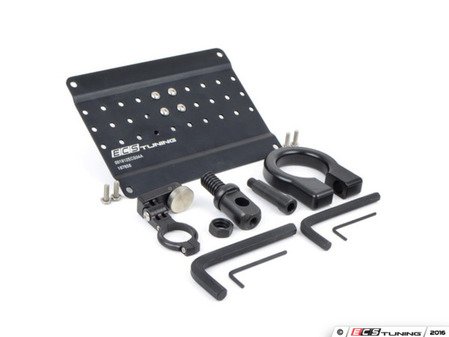 ES#3149750 - 001912c0102aKT -  Ultimate ECS Tow Hook Mount Kit - Everything a Euro-enthusiast desires from a tow hook! Modular system with attachments: ultra-strong tow hook, adjustable license plate bracket, dynamic camera mount. - ECS - 