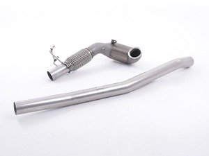 ES#2827498 - SSXAU381 - 3" Cast large bore downpipe and HJS Hi-Flow Sports Cat - Featuring a HJS brand 200-cell Hi-Flow Sport Cat, for use with Milltek cat-back only - Milltek Sport - Audi Volkswagen