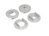 ES#3183581 - 034-601-0038 - Billet Rear Subframe Mount Insert Kit - Maintain proper suspension geometry when cornering and reduce rear subframe movement - 034Motorsport - Audi