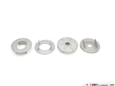 ES#3183581 - 034-601-0038 - Billet Rear Subframe Mount Insert Kit - Maintain proper suspension geometry when cornering and reduce rear subframe movement - 034Motorsport - Audi
