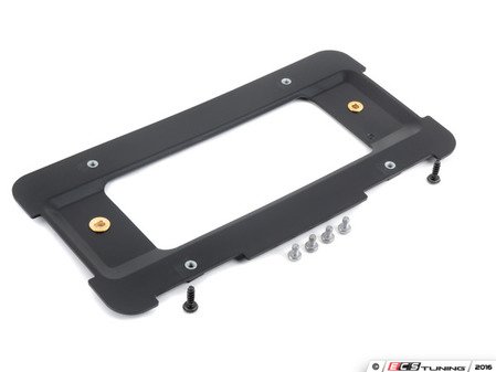 ES#2975841 - 51187160607KT - Rear License Plate Holder Kit - Includes holder, four license plate securing screws, and two bracket mounting screws. - Assembled By ECS - BMW MINI