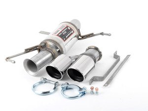 ES#4608449 - 046006-36KT - E9X 335i Supersprint Stainless Exhaust- Axel Back  - Increased performance and sound with this SuperSprint axel back exhaust featuring twin 80mm exhaust tips! - Supersprint - BMW