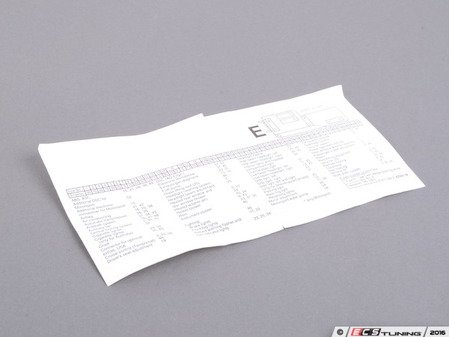 ES#185154 - 71236911028 - LABEL - Genuine BMW - BMW