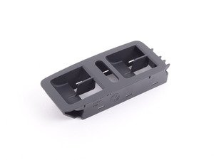 ES#3666967 - 561867375B82V - Front Window Switch Bezel - Left - Surrounds the driver's side window switches - Titanium Black - Genuine Volkswagen Audi - Volkswagen