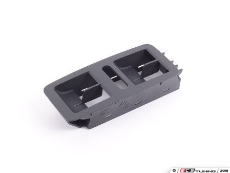 ES#3666967 - 561867375B82V - Front Window Switch Bezel - Left - Surrounds the driver's side window switches - Titanium Black - Genuine Volkswagen Audi - Volkswagen