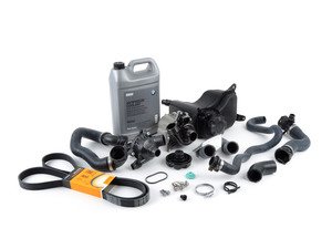 ES#2597712 - 11537558522KT - ECS Cooling System Refresh Kit - Level 2  - A more advanced refresh kit - with primary cooling system hoses and accessory belt - Assembled By ECS - BMW