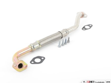 ES#3176246 -  06b145735fKT - Turbo Oil Line Kit - Return  - Line from bottom of turbo to oil pan - Includes necessary hardware - Assembled By ECS - Audi