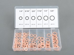 ES#2932391 - ATD359 - 110 Pc. Copper Washer Assortment - Always have extra copper washers - ATD Tools - Audi BMW Volkswagen Mercedes Benz MINI Porsche