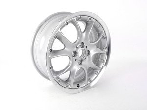 ES#65019 - 36116775686 - R98 Two Piece Web Spoke Wheel (4x100) Silver - Priced Each - 17 x 7J ET:48 - Genuine MINI - MINI