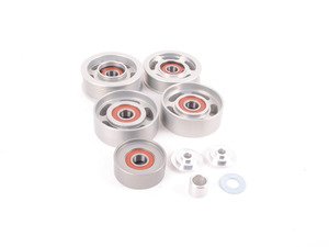 ES#3102935 - M113K5I - Billet Aluminum 5 Piece Idler Pulley Upgrade - M113K - Eliminate weak factory plastic idlers with the UPD M113K Billet Idler Set - a high-strength CNC aluminum upgrade built for smoother operation, extreme durability, and long-term AMG reliability. - Ultimate Performance And Design  - Mercedes Benz