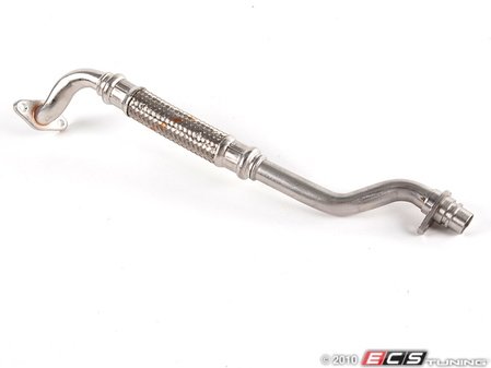 ES#3093 - 078145735E - Oil Return Line - Left - Connects the turbocharger to the oil sump - Genuine Volkswagen Audi - 