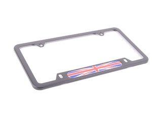 ES#4562857 - 51805A5CFA4 - MINI Union Jack License Plate Frame - Black - Priced Each - Add the union jack look to your plate - Genuine MINI - MINI