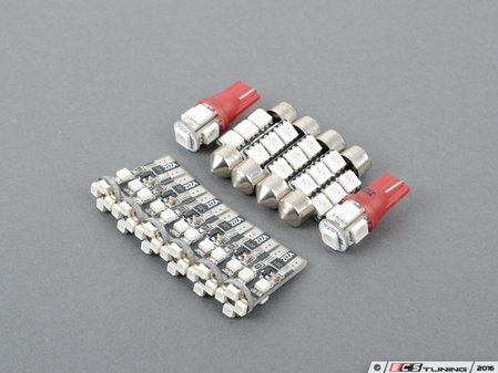 ES#3137469 - 019396ECS02KT - B8/B8.5 A5/S5/RS5 Coupe Master LED Interior Lighting Kit - Red - Give your vehicle the complete LED treatment - ZiZa - Audi