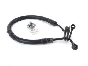 ES#3177508 - 8E1422893DFKT - Power Steering Pressure Hose Service Kit - Connects the power steering pump to the steering rack - Includes banjo bolts and sealing washers - Assembled By ECS - Audi