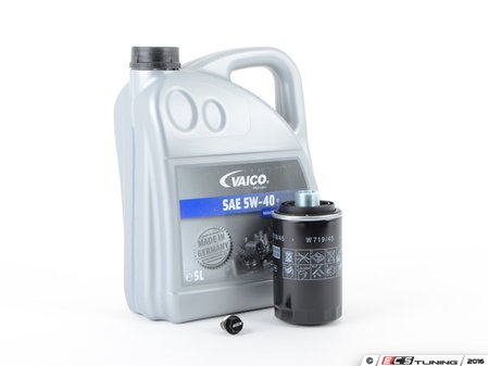 ES#2784780 - TSI20TBSOEMKT2 -  Oil Service Kit - With Magnetic Drain Plug - Includes Vaico oil, filter, and ECS magnetic drain plug - Assembled By ECS - Volkswagen