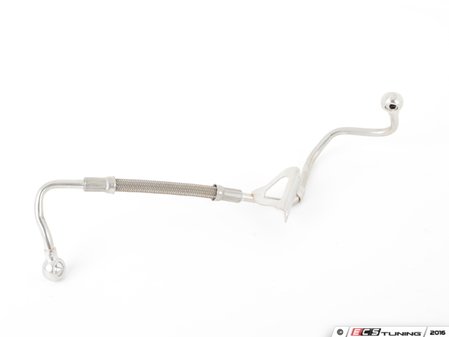 ES#3176171 - 06D145778CKT1 - Turbo Oil Line Kit - Feed  - Connects the oil filter housing to the top of the turbo - Includes banjo bolts & sealing washers - Assembled By ECS - Audi