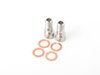 ES#3176171 - 06D145778CKT1 - Turbo Oil Line Kit - Feed  - Connects the oil filter housing to the top of the turbo - Includes banjo bolts & sealing washers - Assembled By ECS - Audi