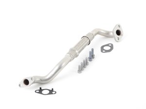 ES#3176170 - 06D145735BKT1 - Turbo Oil Line Kit - Return  - Line from bottom of turbo to engine block - Includes necessary hardware - Assembled By ECS - Audi