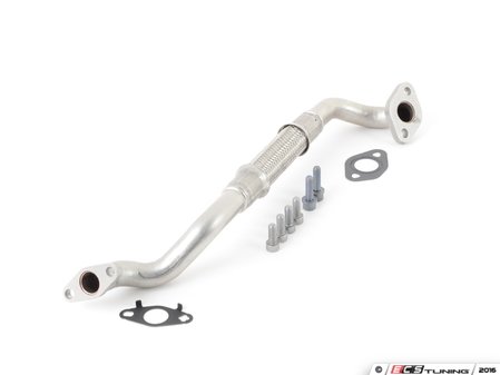 ES#3176170 - 06D145735BKT1 - Turbo Oil Line Kit - Return  - Line from bottom of turbo to engine block - Includes necessary hardware - Assembled By ECS - Audi
