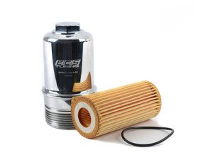 ES#3137380 - 005887ECS01KT3 - Billet Aluminum Oil Filter Housing Hook-Up - Polished  - Includes free Hengst Oil Filter with purchase of ECS Billet Oil Filter Housing - Limited time only! - Assembled By ECS - Audi