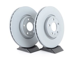 ES#3162565 - 8R0615301CKT2 - Front Brake Rotors - Pair (320x30) - Restore your stopping power - Zimmermann - Audi