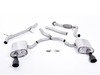 ES#3176661 - SSXAU615 - Cat-Back Exhaust System - Non-Resonated  - 2.76" stainless steel with dual GT100 cerakote black tips - Milltek Sport - Audi