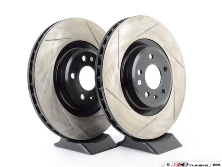 ES#3135670 - 126.33124SLkt - Front Slotted Brake Rotors - Pair (345x30mm) - Upgrade your stopping power - StopTech - Audi