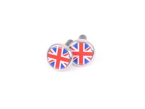 ES#2998862 - 82292406336 - Door Pin Set - Union Jack - Add some MINI style to your stock door lock pins - Genuine MINI - MINI