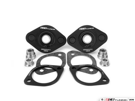 ES#2762983 - 002542ECS01KT - Ultimate Performance Rear Shock Mount Kit - Polyurethane-isolated monoball design offers street comfort with race performance while eliminating blowouts!! Includes ECS heavy duty reinforcement plates. - ECS - BMW
