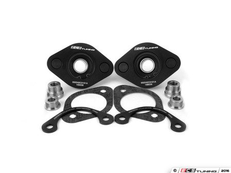 ES#2765978 - 002542ECS01KT1 - Ultimate Performance Rear Shock Mount Kit - Polyurethane-isolated monoball design offers street comfort with race performance while eliminating blowouts!! Includes ECS heavy duty E46 convertible-specific reinforcement plates. - ECS - BMW