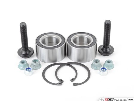 ES#3177963 - 8l0498625kt1 - Front Wheel Bearing Kit - Includes both front wheel bearings with installation hardware - Assembled By ECS - Audi