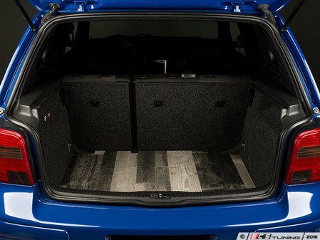 ES#3161809 - 021348ECS01-01 - Wood Trunk Floor - Noir Timber - (NO LONGER AVAILABLE) - No more DIY! Add uniqueness to your MK4 Golf/GTI and transform your hatch in seconds with our ready-to-install Wood Trunk Floor! - ECS - 