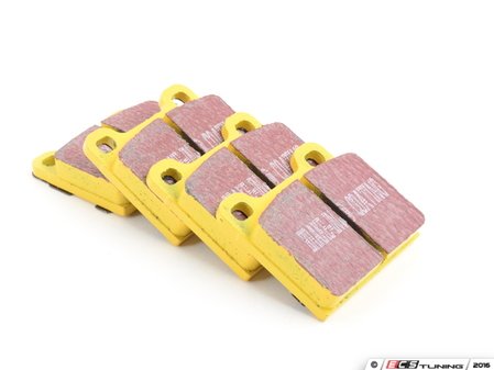 ES#520698 - DP4104R - YellowStuff Performance Brake Pad Set - EBC's premium sport street pad that offers high friction levels and heat fade resistance - EBC - Porsche
