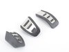 ES#2556937 - 8K1064200 - Pedal Set - Aluminum  - Includes the brushed aluminum throttle, clutch and brake pedals - Audi Zubehor - Audi