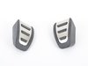 ES#2556937 - 8K1064200 - Pedal Set - Aluminum  - Includes the brushed aluminum throttle, clutch and brake pedals - Audi Zubehor - Audi
