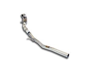 ES#3056316 - 771741 - 3" Stainless Steel Downpipe - Performance downpipe for use with OEM exhaust system. 200 Cell Catalytic Converter - Supersprint - Audi Volkswagen