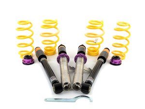ES#2102351 - 15280029 - KW V2 Series Coilover Kit - Adjustable Dampening - Variant 2 coilovers offer sport handling with adjustable rebound dampening - KW Suspension - Audi Volkswagen