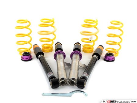 ES#2102351 - 15280029 - KW V2 Series Coilover Kit - Adjustable Dampening - Variant 2 coilovers offer sport handling with adjustable rebound dampening - KW Suspension - Audi Volkswagen