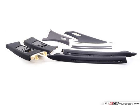 ES#2992575 - 51437902933KT - A-B-C Pillar Cover Kit - Black - Includes left and right A, B, and C pillars - Genuine BMW - BMW