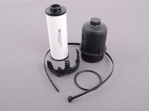 ES#2912702 - 0B5398060A - DSG Cooling Filter With Cap And O-Ring - Includes DSG cooling filter, filter cover/housing, and sealing o-ring - Genuine Volkswagen Audi - Audi