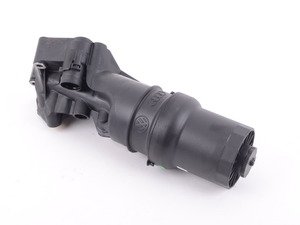 ES#2084869 - 07K115397E - Oil Filter Base Housing - Engine block mounted housing which holds the engine oil filter - Genuine Volkswagen Audi - Volkswagen