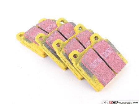 ES#520695 - DP4103R - YellowStuff Performance Brake Pad Set - EBC's premium sport street pad that offers high friction levels and heat fade resistance - EBC - Porsche