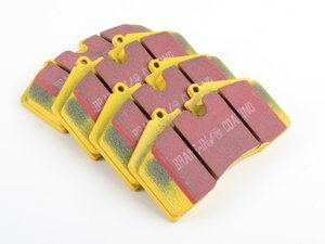 ES#521094 - DP4767R - YellowStuff Performance Brake Pad Set - EBC's premium sport street pad that offers high friction levels and heat fade resistance - EBC - Audi Porsche