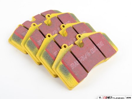 ES#521094 - DP4767R - YellowStuff Performance Brake Pad Set - EBC's premium sport street pad that offers high friction levels and heat fade resistance - EBC - Audi Porsche
