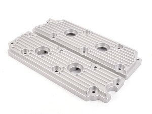 ES#2840165 - M13SLV - 993 Billet Aluminum Upper Valve Cover Pair - Silver - Stop oil leaks dead in their tracks and look great doing it - Rennline - Porsche